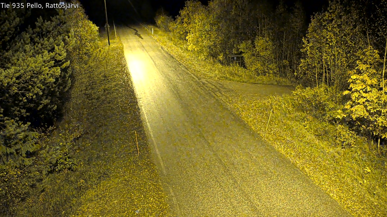 Kelikamerat Kuva Tie 935 Rattosjärvi, Pello, Lappi