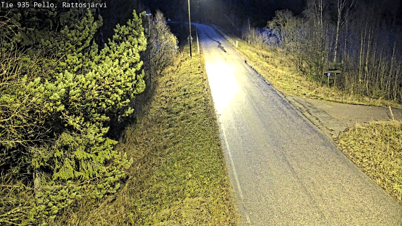 Kelikamerat Kuva Tie 935 Rattosjärvi, Pello, Lappi