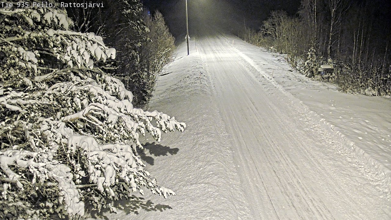 Weather Camera Image Road 935 Rattosjärvi, Pello, Lappi