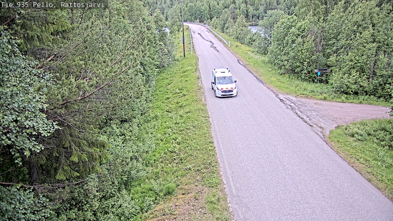 Kelikamerat Kuva Tie 935 Rattosjärvi, Pello, Lappi