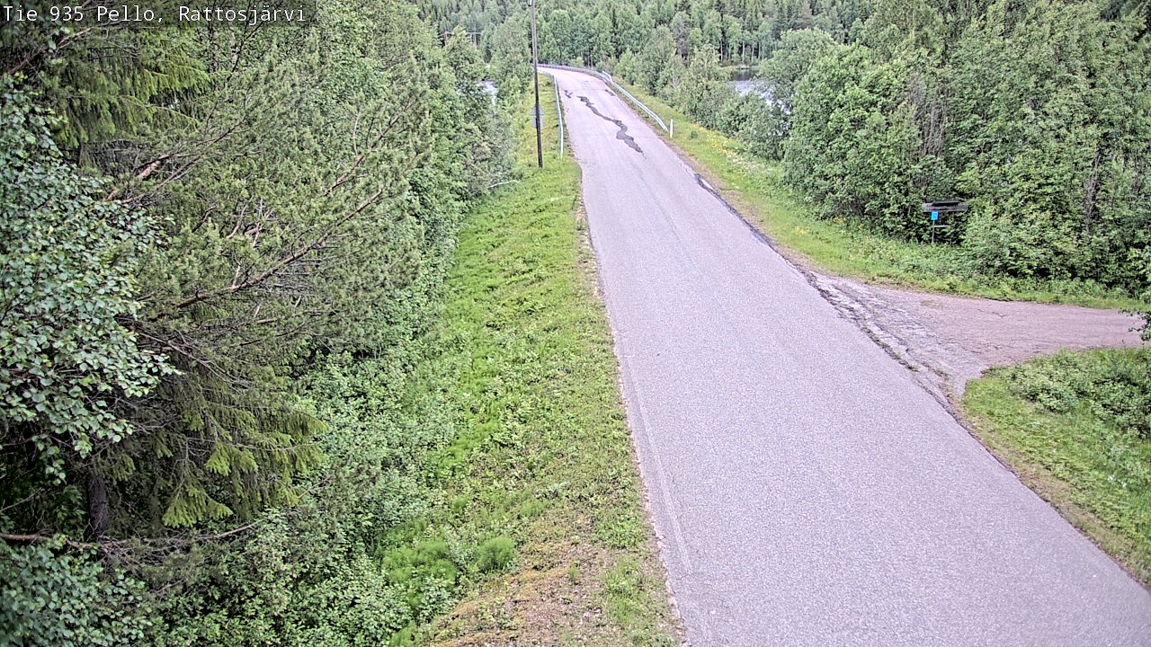 Kelikamerat Kuva Tie 935 Rattosjärvi, Pello, Lappi