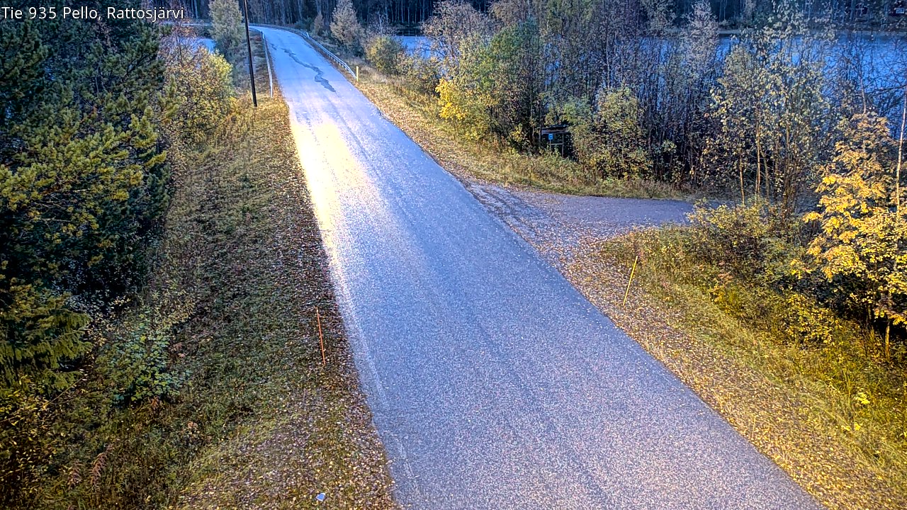 Kelikamerat Kuva Tie 935 Rattosjärvi, Pello, Lappi