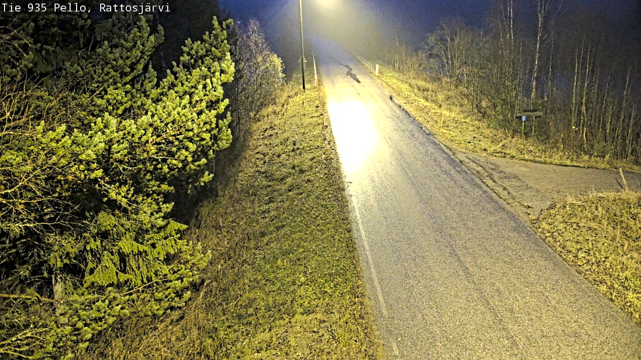 Kelikamerat Kuva Tie 935 Rattosjärvi, Pello, Lappi