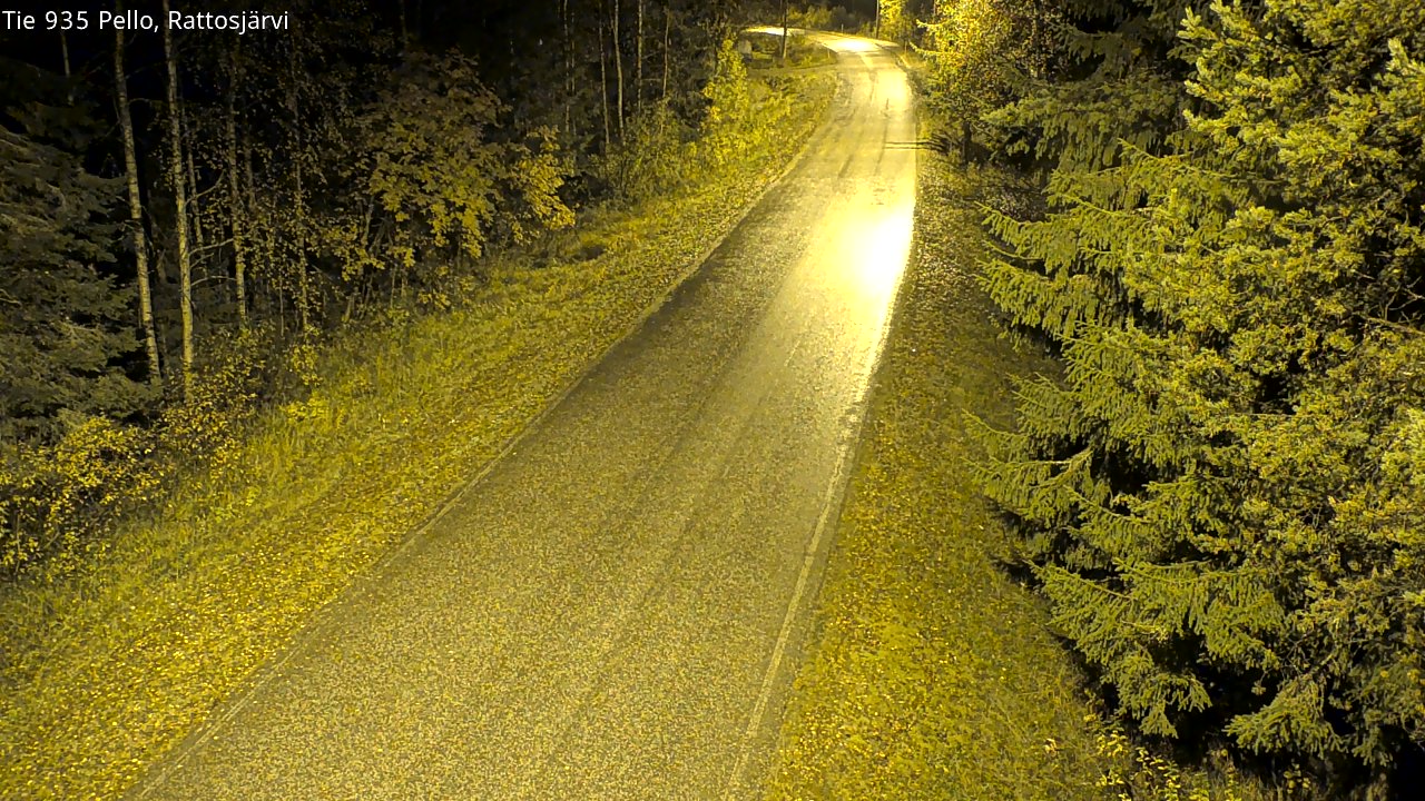 Kelikamerat Kuva Tie 935 Rattosjärvi, Pello, Lappi