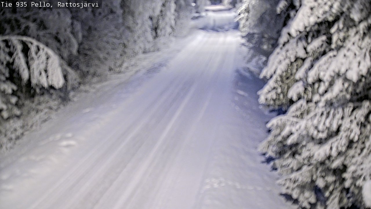 Kelikamerat Kuva Tie 935 Rattosjärvi, Pello, Lappi
