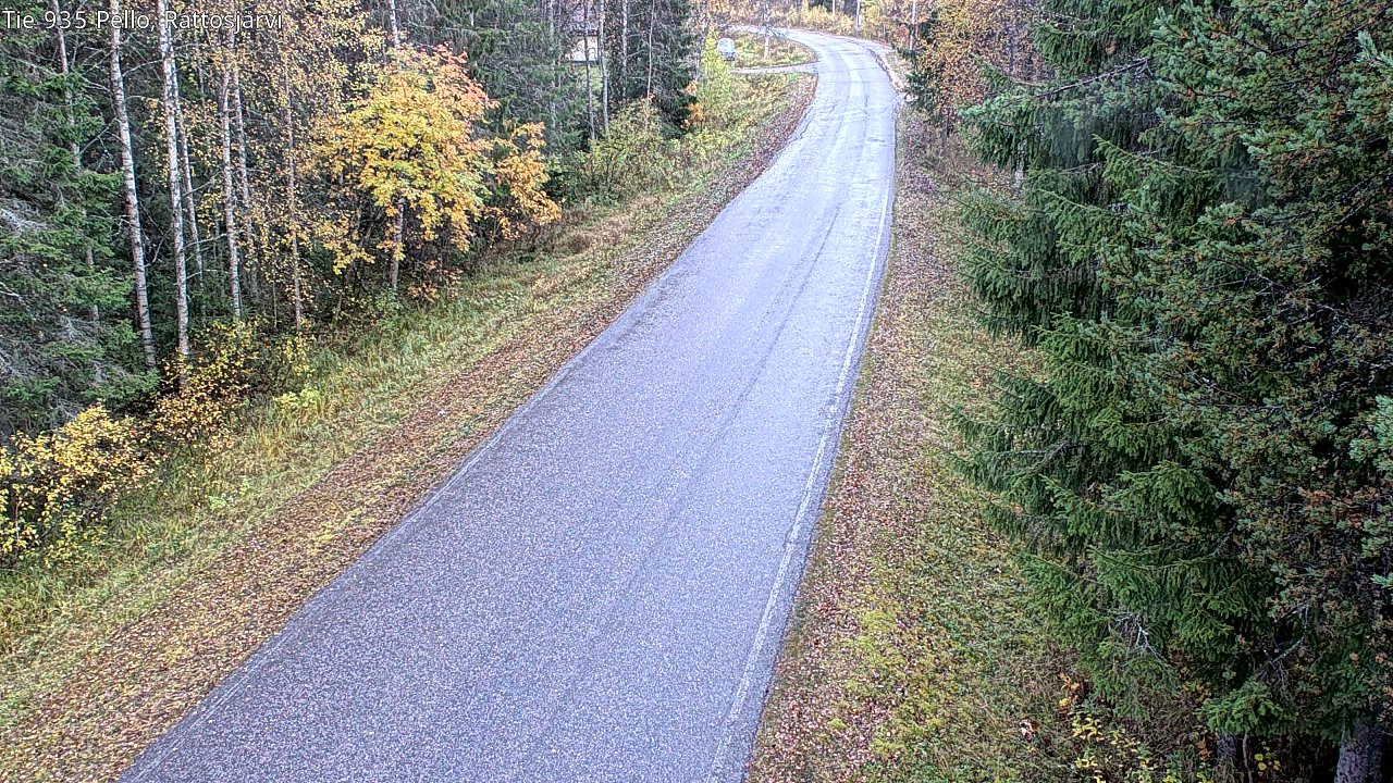 Kelikamerat Kuva Tie 935 Rattosjärvi, Pello, Lappi