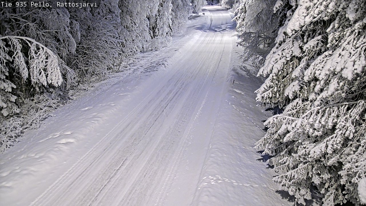 Kelikamerat Kuva Tie 935 Rattosjärvi, Pello, Lappi