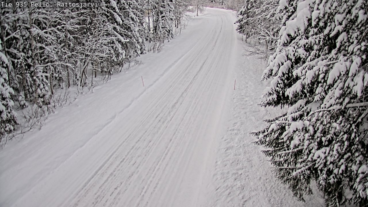 Weather Camera Image Road 935 Rattosjärvi, Pello, Lappi