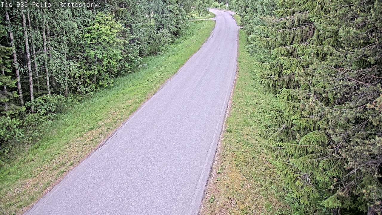 Kelikamerat Kuva Tie 935 Rattosjärvi, Pello, Lappi
