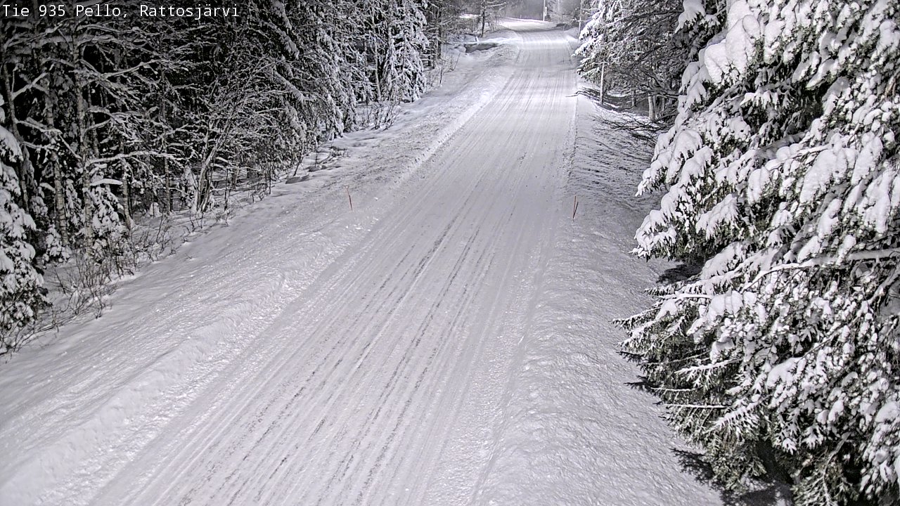 Weather Camera Image Road 935 Rattosjärvi, Pello, Lappi
