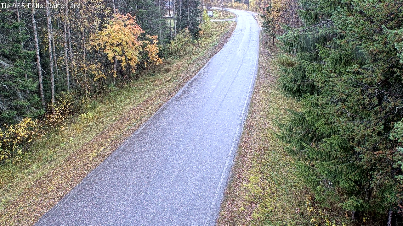 Weather Camera Image Väg 935 Rattosjärvi, Pello, Lappi