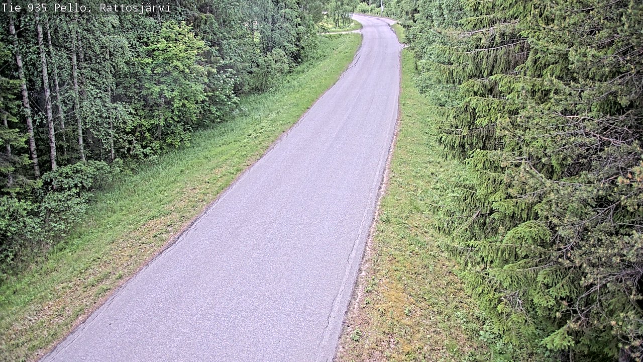 Kelikamerat Kuva Tie 935 Rattosjärvi, Pello, Lappi