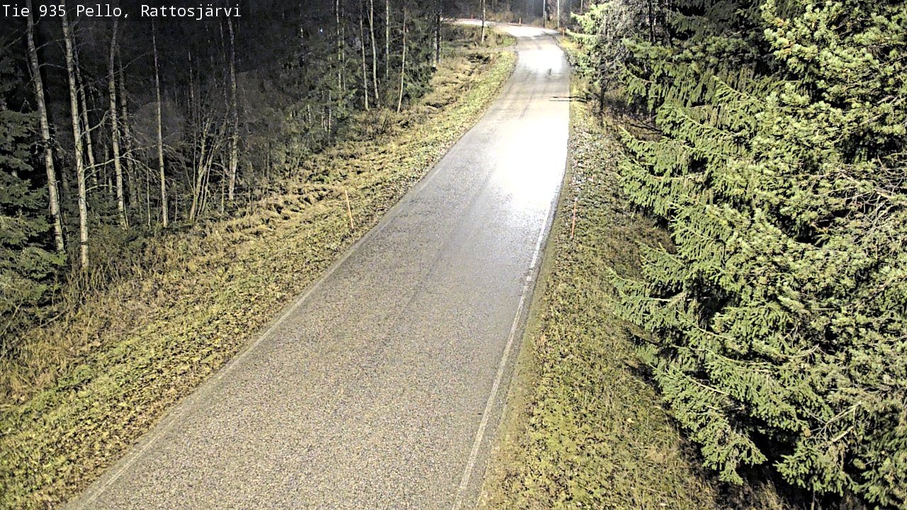 Kelikamerat Kuva Tie 935 Rattosjärvi, Pello, Lappi
