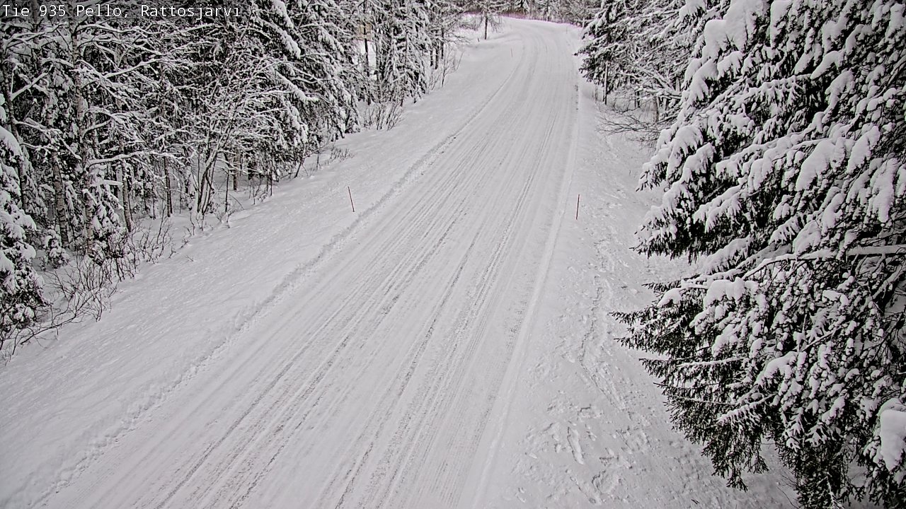 Kelikamerat Kuva Tie 935 Rattosjärvi, Pello, Lappi