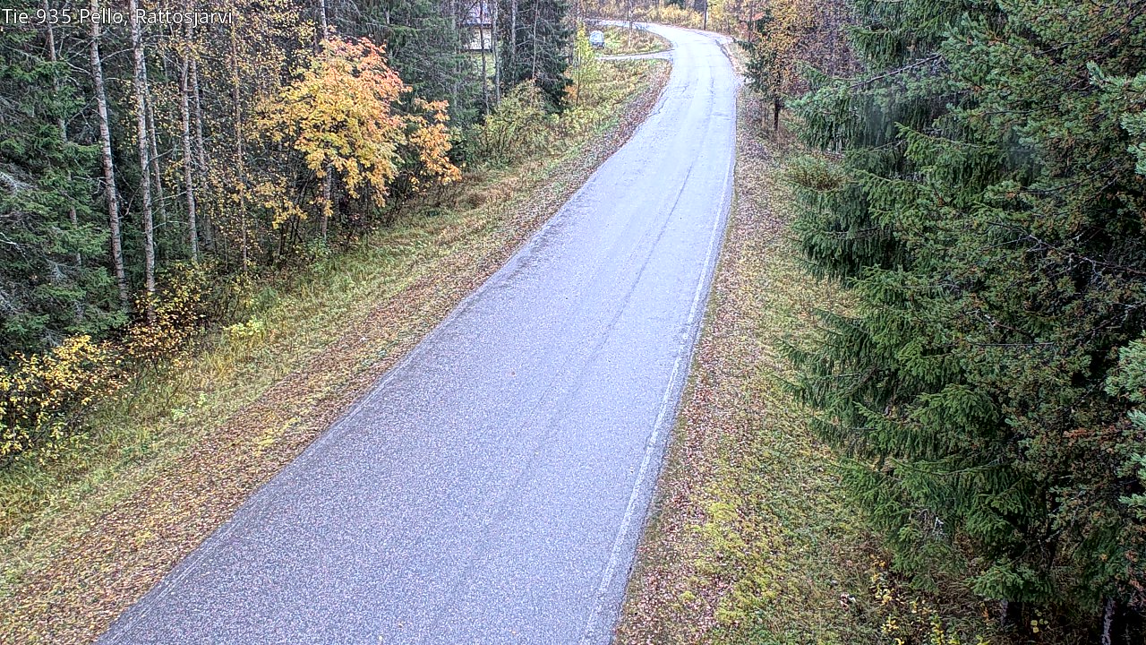 Weather Camera Image Väg 935 Rattosjärvi, Pello, Lappi