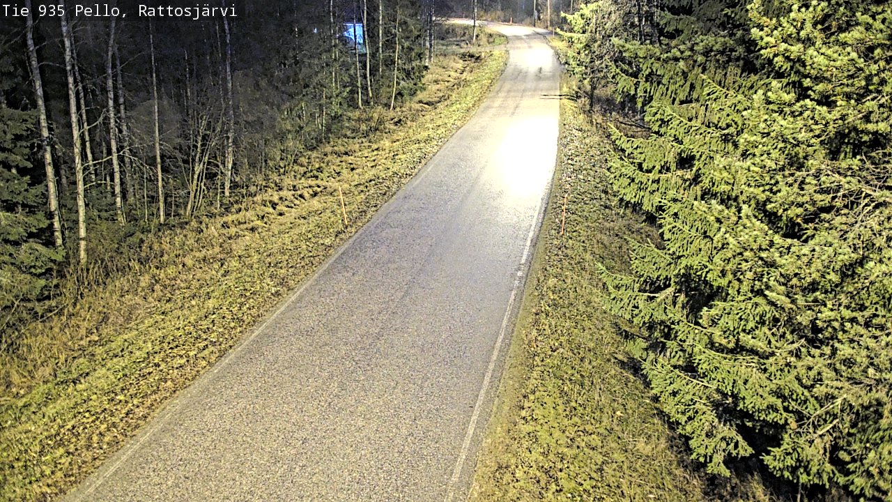 Kelikamerat Kuva Tie 935 Rattosjärvi, Pello, Lappi