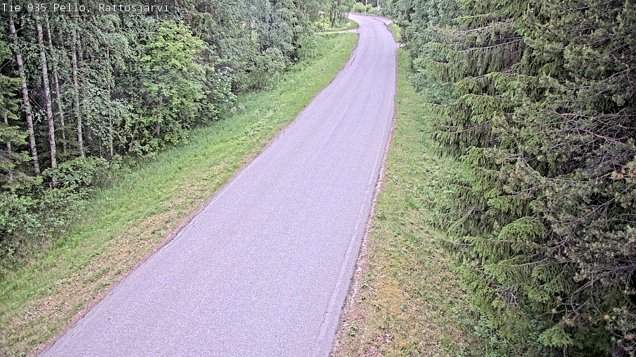 Kelikamerat Kuva Tie 935 Rattosjärvi, Pello, Lappi