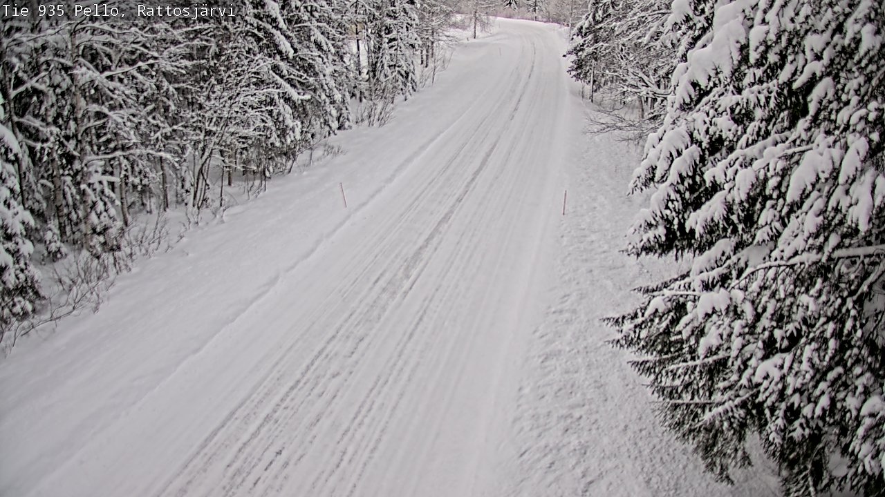 Weather Camera Image Road 935 Rattosjärvi, Pello, Lappi