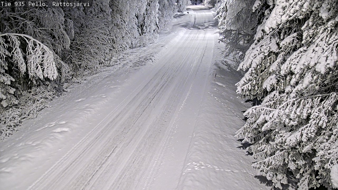 Kelikamerat Kuva Tie 935 Rattosjärvi, Pello, Lappi