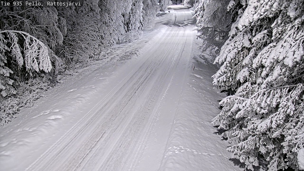 Kelikamerat Kuva Tie 935 Rattosjärvi, Pello, Lappi
