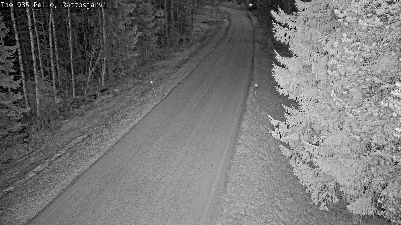 Kelikamerat Kuva Tie 935 Rattosjärvi, Pello, Lappi