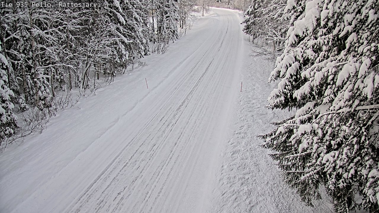 Weather Camera Image Road 935 Rattosjärvi, Pello, Lappi