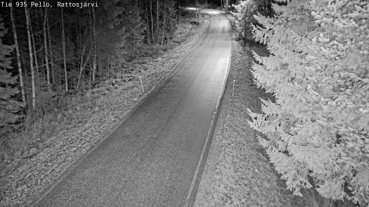 Kelikamerat Kuva Tie 935 Rattosjärvi, Pello, Lappi