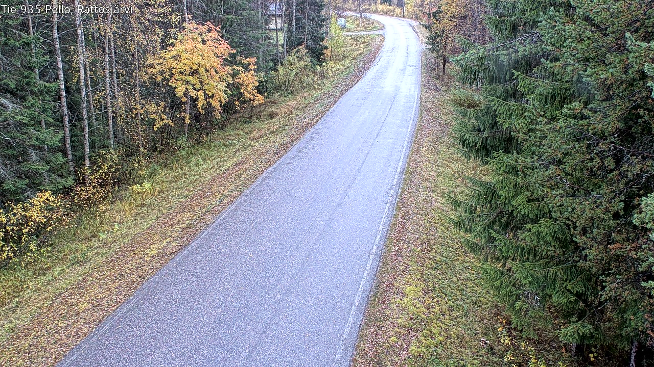 Weather Camera Image Väg 935 Rattosjärvi, Pello, Lappi