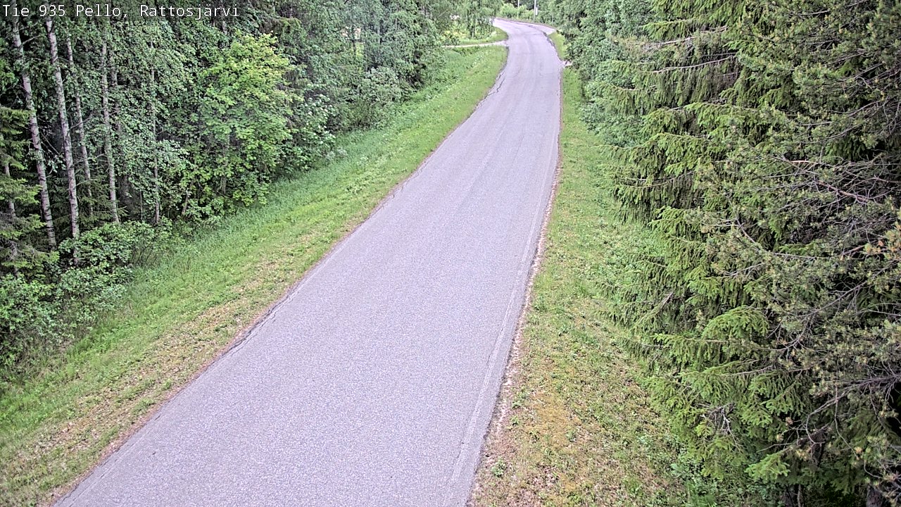 Weather Camera Image Road 935 Rattosjärvi, Pello, Lappi
