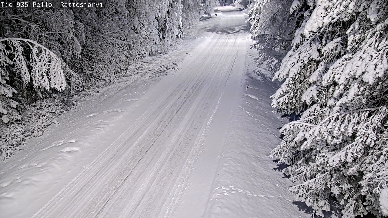 Kelikamerat Kuva Tie 935 Rattosjärvi, Pello, Lappi