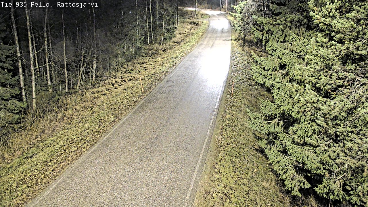 Kelikamerat Kuva Tie 935 Rattosjärvi, Pello, Lappi