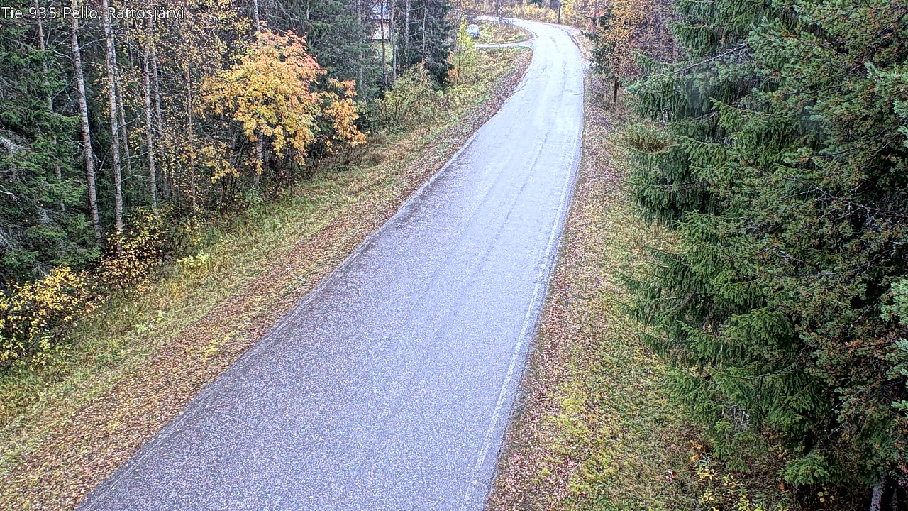 Weather Camera Image Väg 935 Rattosjärvi, Pello, Lappi