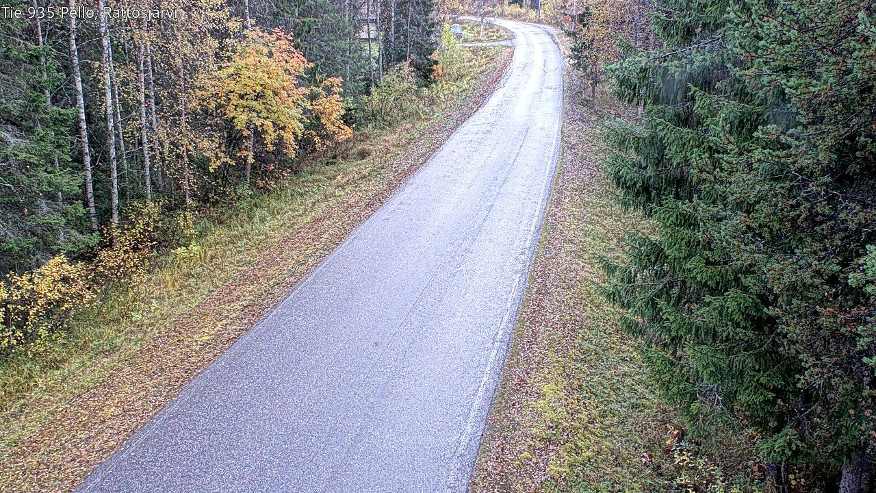 Kelikamerat Kuva Tie 935 Rattosjärvi, Pello, Lappi