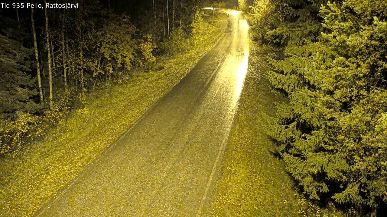 Kelikamerat Kuva Tie 935 Rattosjärvi, Pello, Lappi