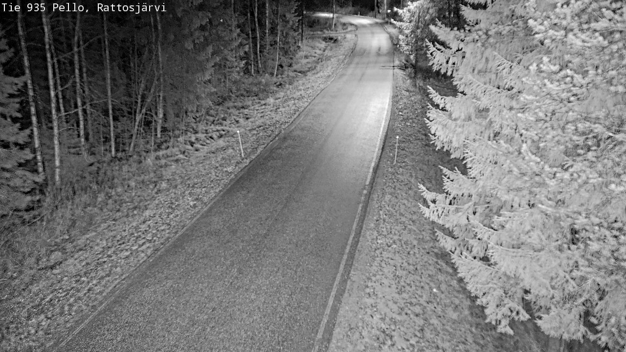 Kelikamerat Kuva Tie 935 Rattosjärvi, Pello, Lappi