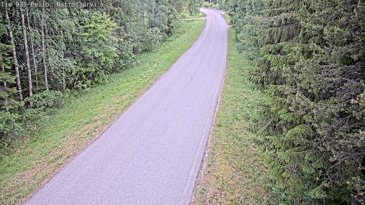 Kelikamerat Kuva Tie 935 Rattosjärvi, Pello, Lappi