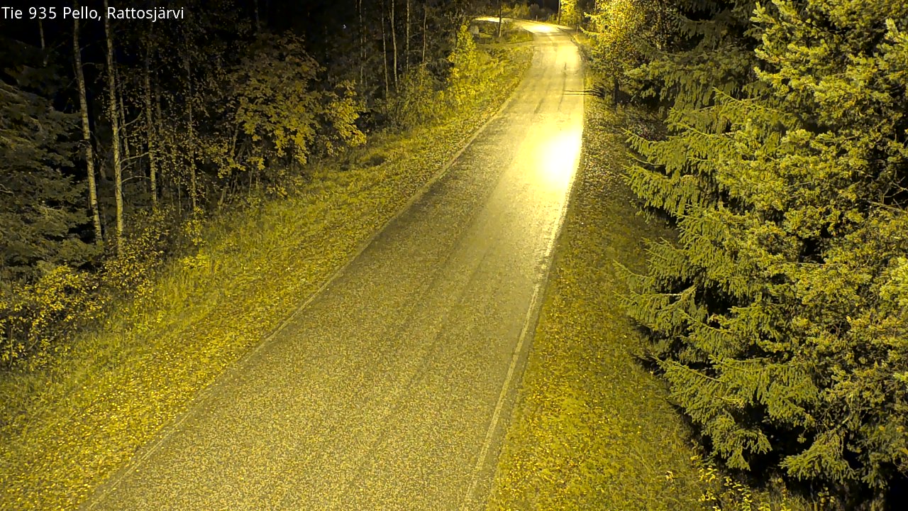 Kelikamerat Kuva Tie 935 Rattosjärvi, Pello, Lappi