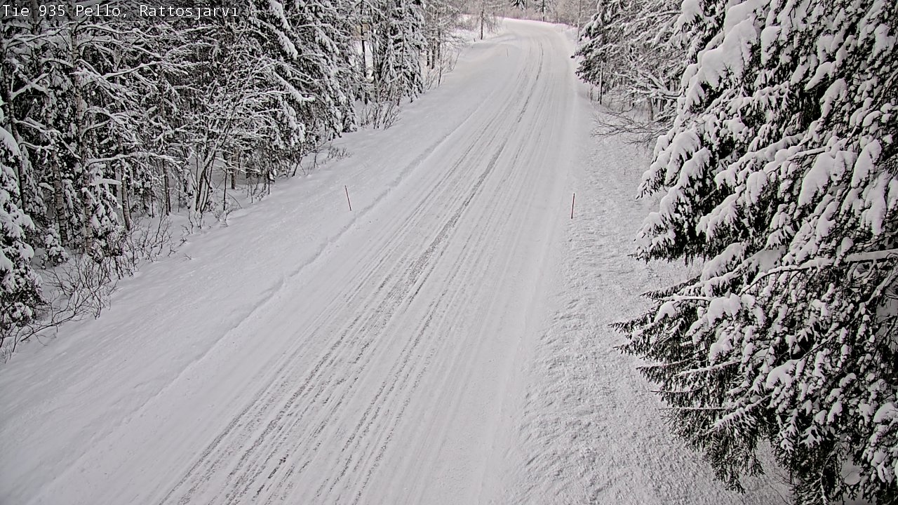 Weather Camera Image Road 935 Rattosjärvi, Pello, Lappi