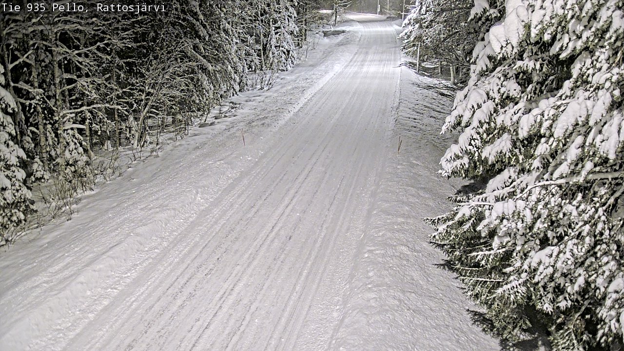 Weather Camera Image Road 935 Rattosjärvi, Pello, Lappi