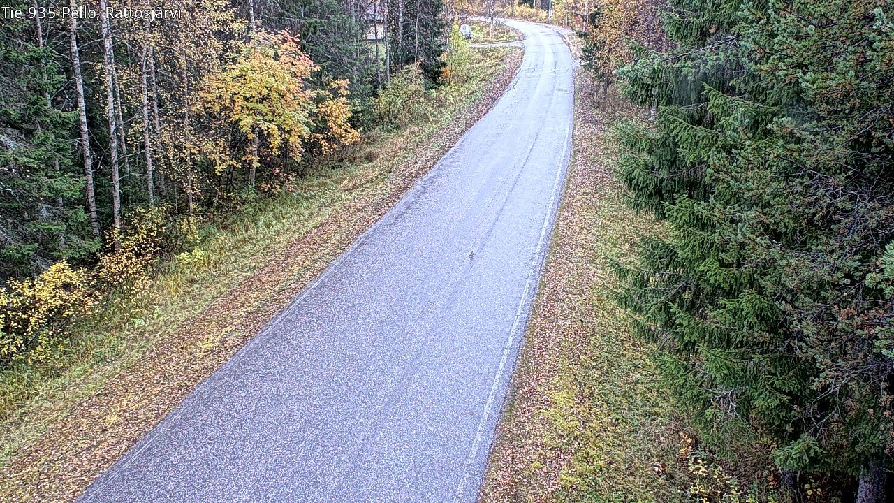 Kelikamerat Kuva Tie 935 Rattosjärvi, Pello, Lappi
