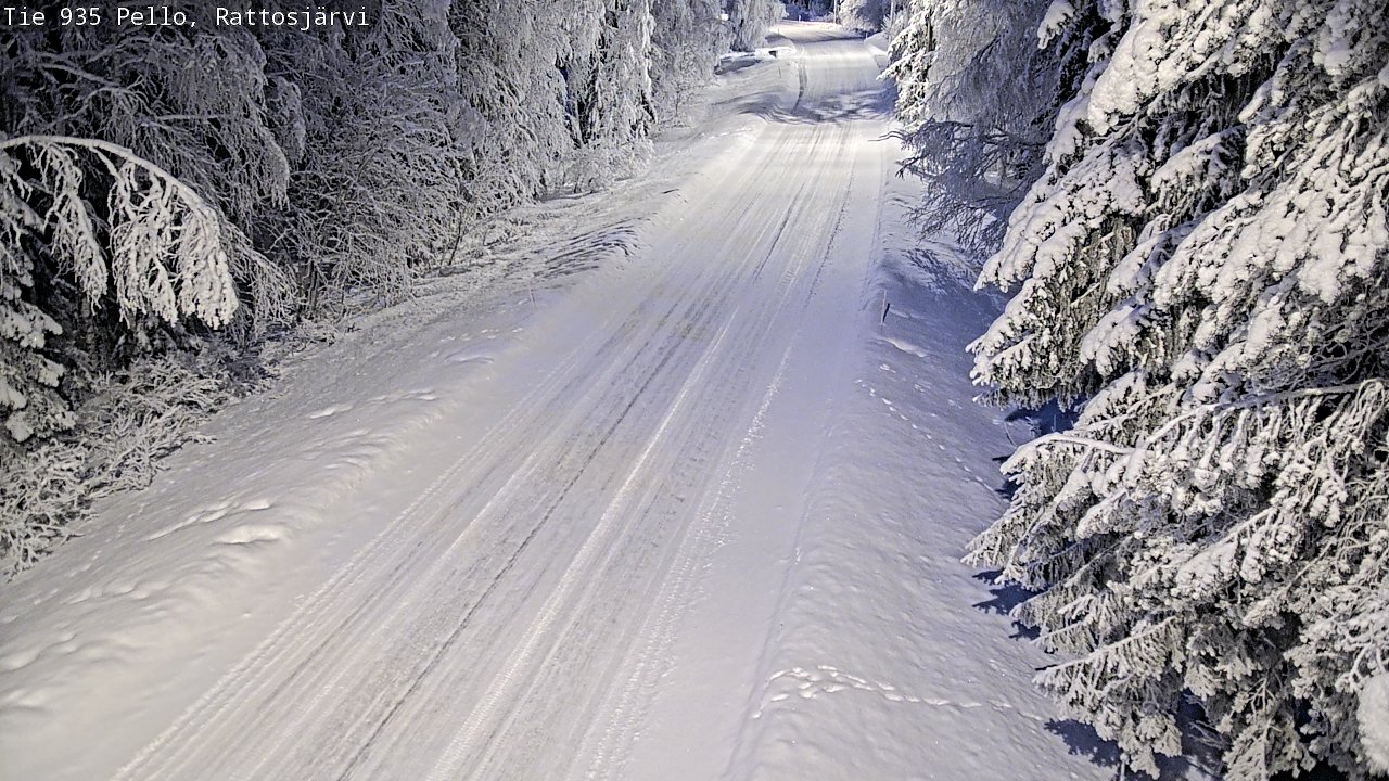 Kelikamerat Kuva Tie 935 Rattosjärvi, Pello, Lappi