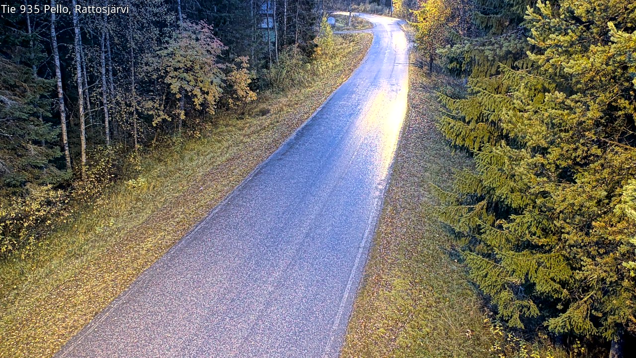 Kelikamerat Kuva Tie 935 Rattosjärvi, Pello, Lappi