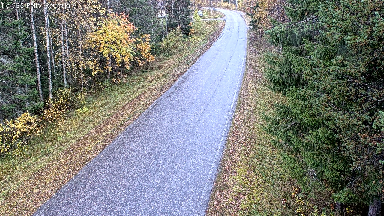 Kelikamerat Kuva Tie 935 Rattosjärvi, Pello, Lappi