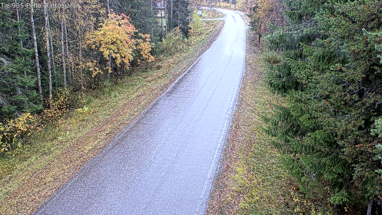 Weather Camera Image Väg 935 Rattosjärvi, Pello, Lappi