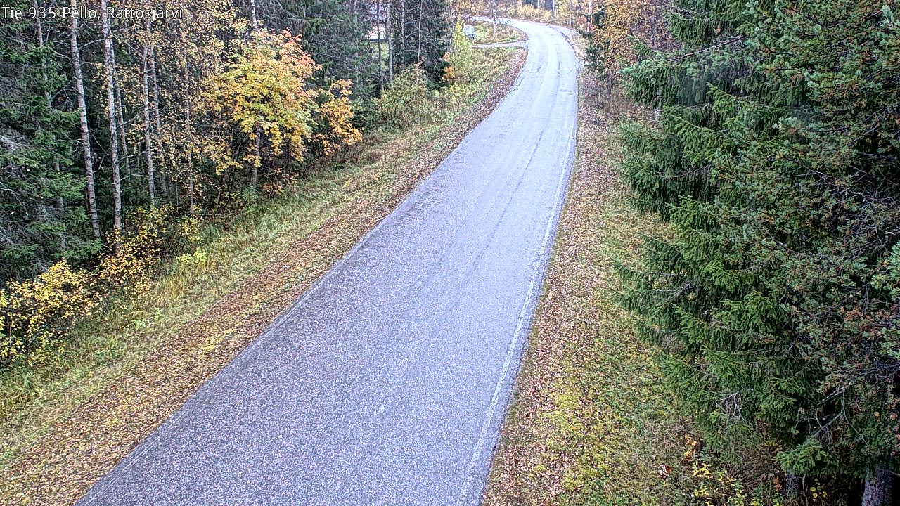 Kelikamerat Kuva Tie 935 Rattosjärvi, Pello, Lappi