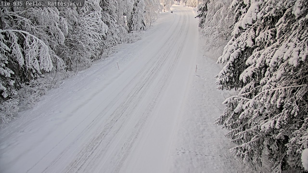 Kelikamerat Kuva Tie 935 Rattosjärvi, Pello, Lappi