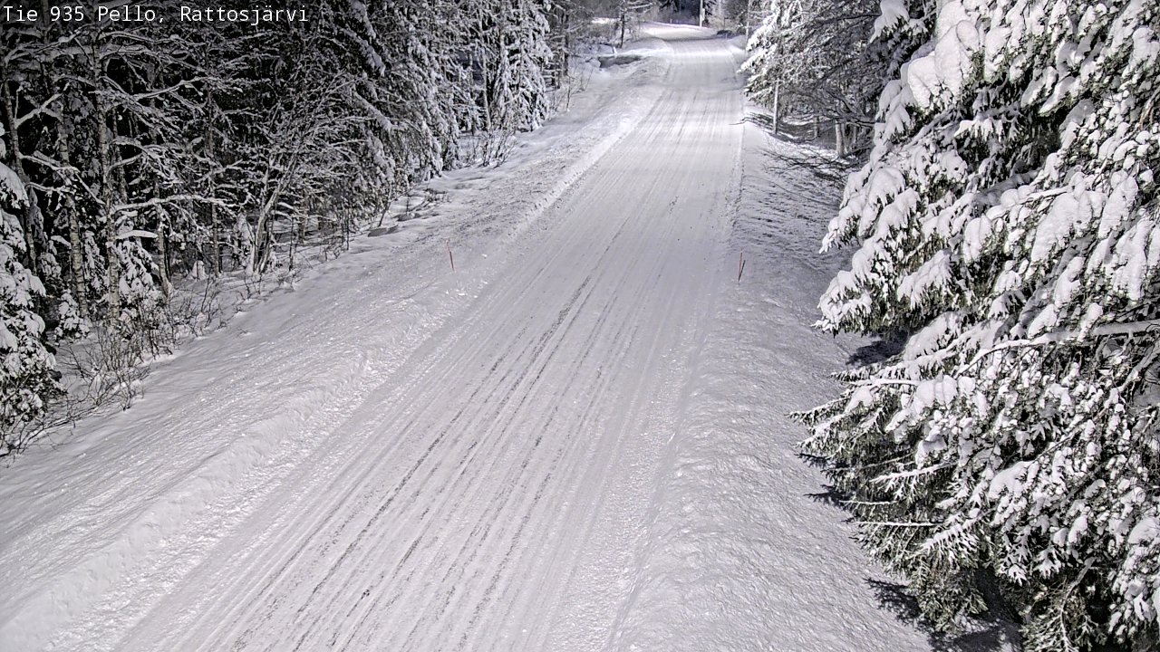 Weather Camera Image Road 935 Rattosjärvi, Pello, Lappi