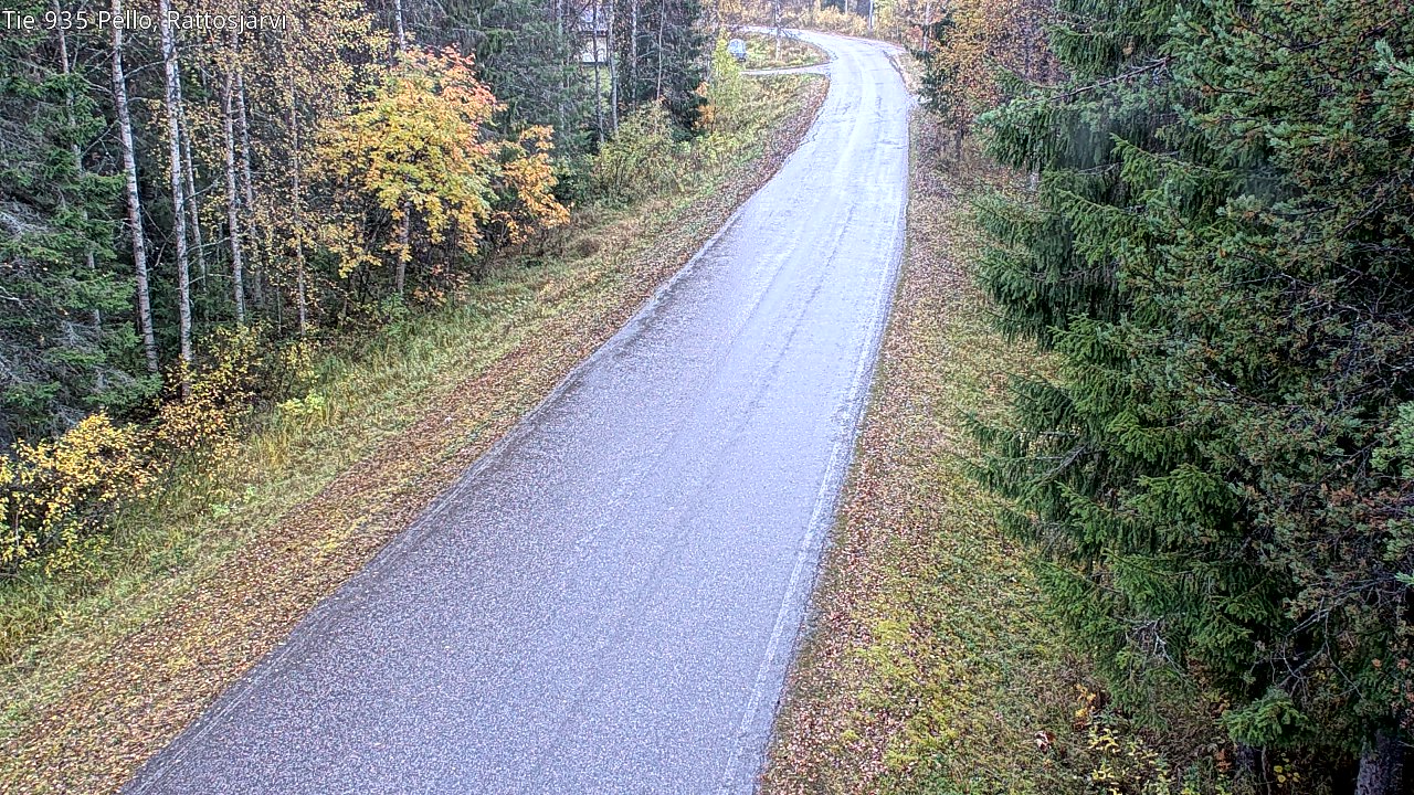 Kelikamerat Kuva Tie 935 Rattosjärvi, Pello, Lappi