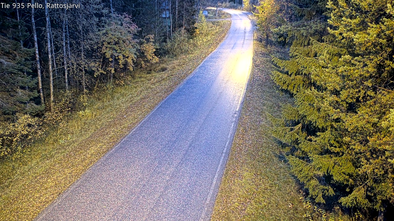 Kelikamerat Kuva Tie 935 Rattosjärvi, Pello, Lappi