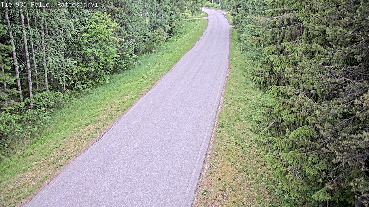 Kelikamerat Kuva Tie 935 Rattosjärvi, Pello, Lappi